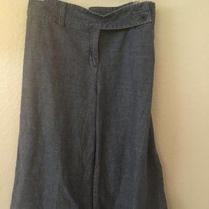 3/$32 Nordstrom Chambray Crop Culottes Wide leg16